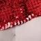 1 Yard 6" Red Stretch Flat Sequin Banded Trim for Bandeaus Making and Costume Making